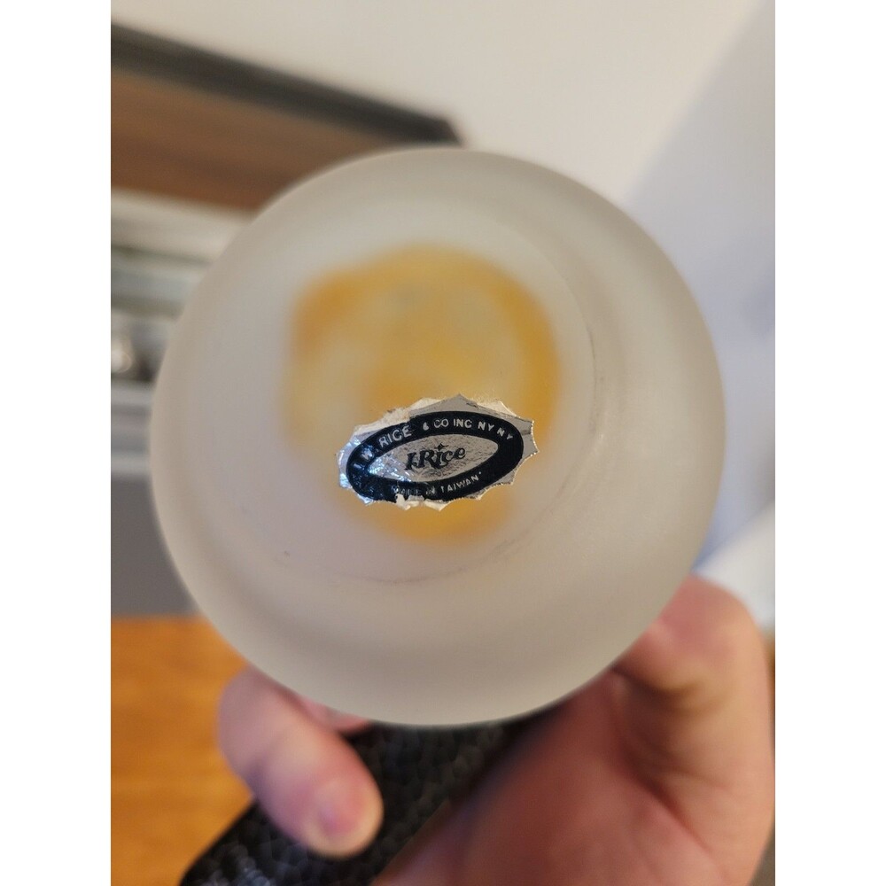 Vintage I.W. Rice Glass Flower Butterfly Hummingbird - Picture 9 of 12